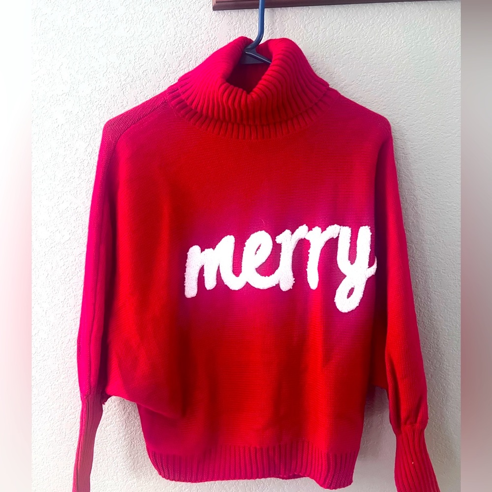 NWOT SHEIN Merry cowl neck crop sweater